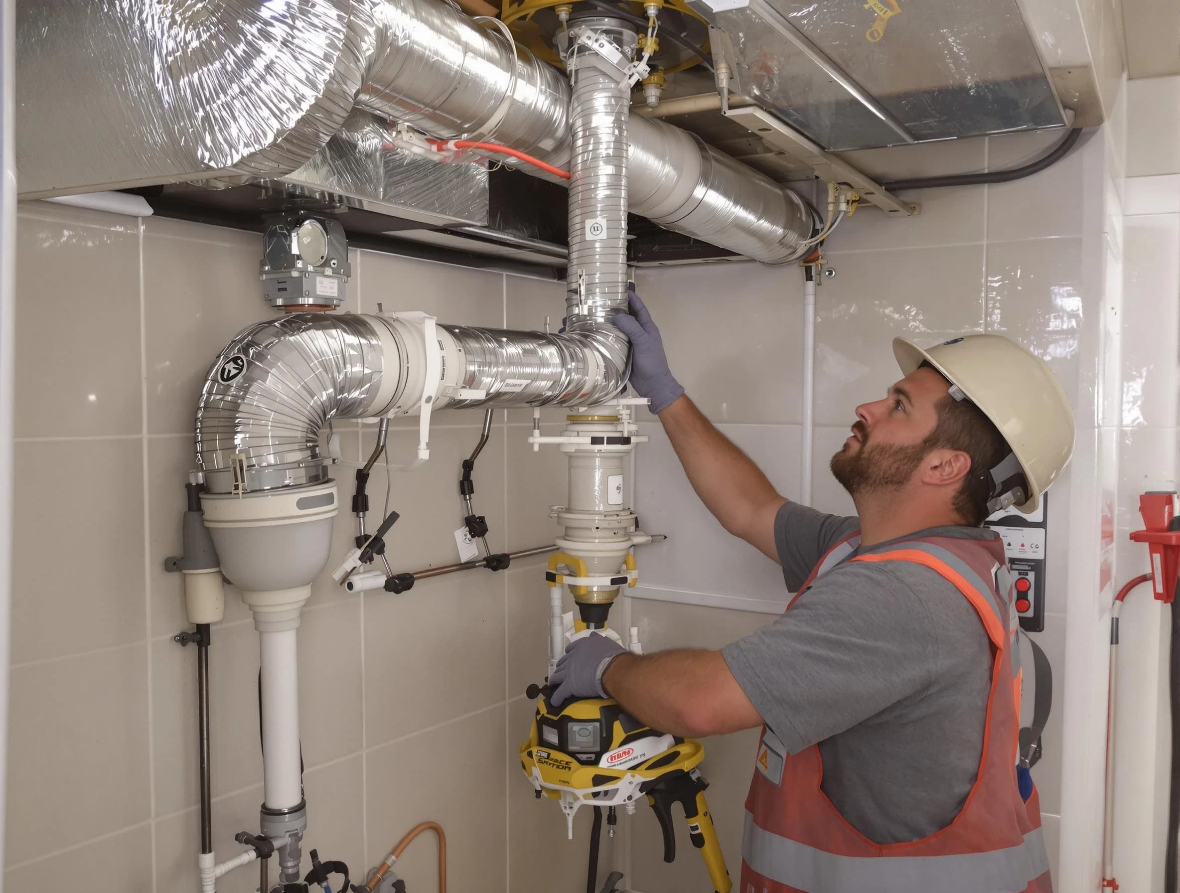 Salem Dryer Vent Cleaning expert performing professional dryer vent repair and installation in Salem