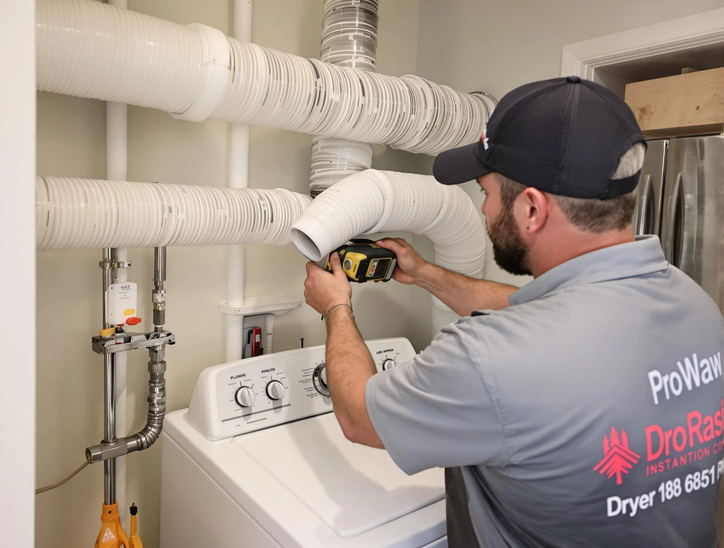 Professional dryer vent hose installation by Salem Dryer Vent Cleaning in Salem